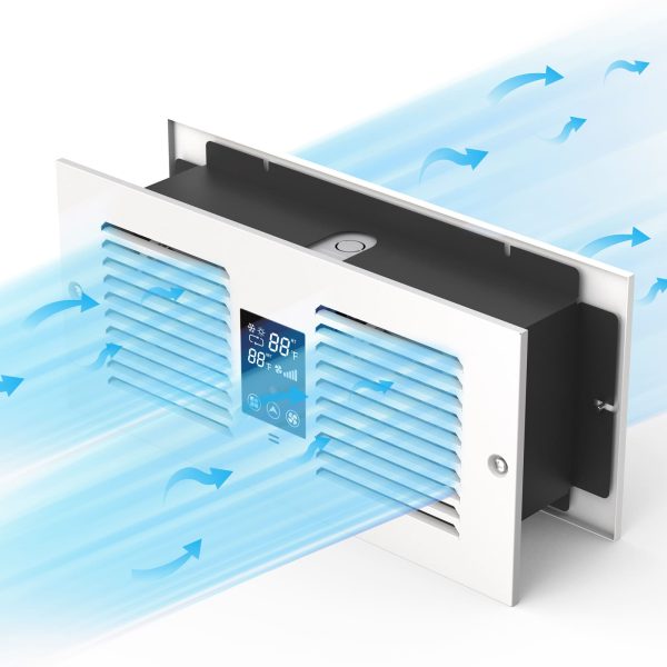 Room to Room Air Transfer Fan | 300 CFM | with Remote Sensor | Build in Temperature Control | Dual Fan | Co-Direction