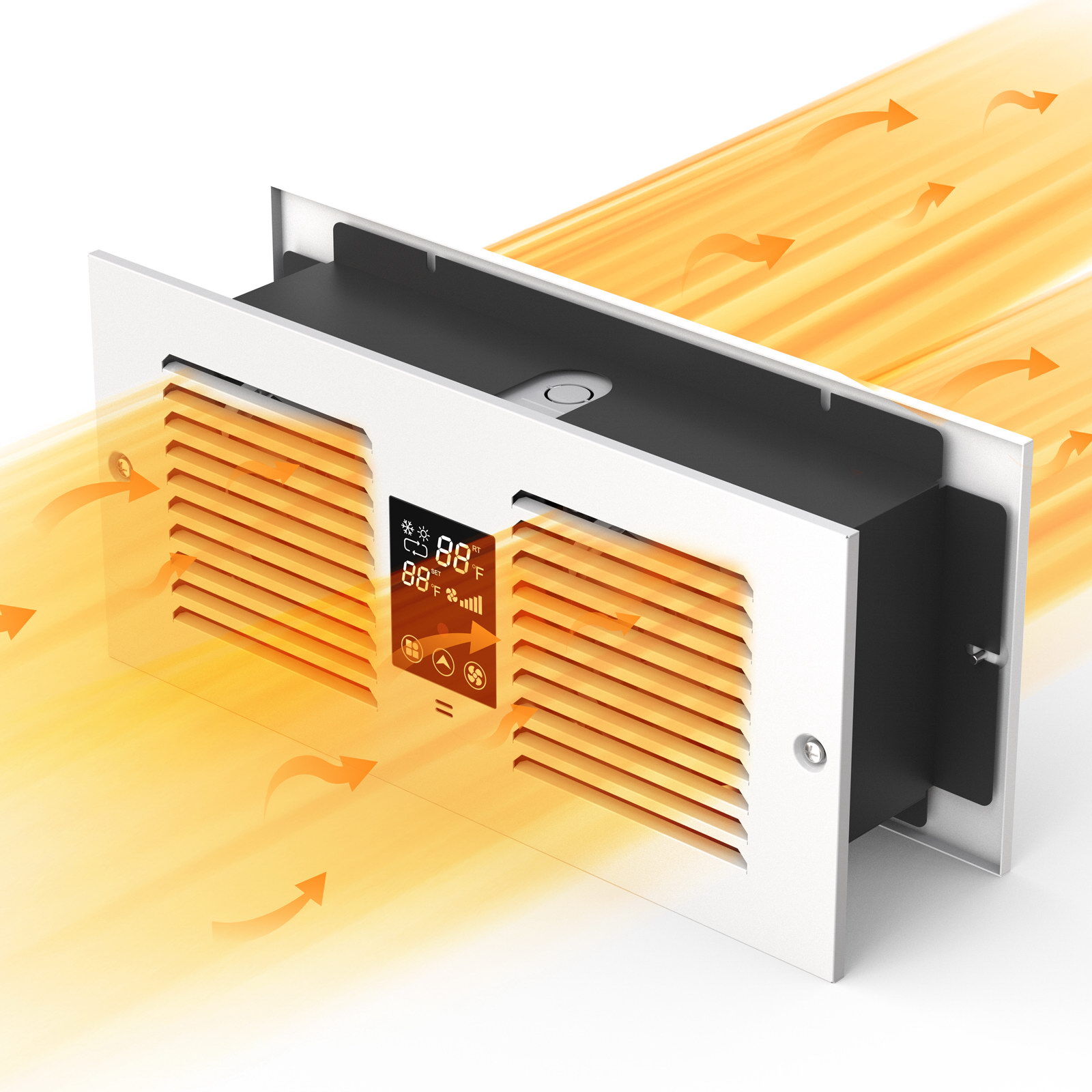 Room to Room Air Transfer Fan | 300 CFM | with Remote Sensor | Build in Temperature Control | Dual Fan | Co-Direction